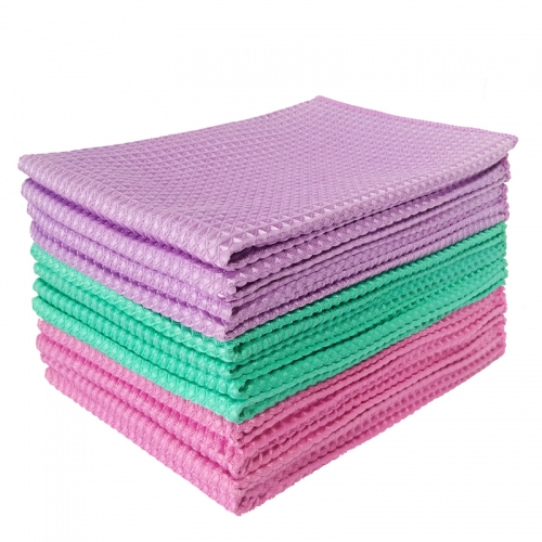 16 x 16 Waffle Weave Microfiber Glasses Window Towel